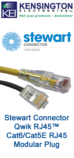 Stewart Connector Qwik RJ45™ Cat6/Cat5E RJ45 Modular Plug