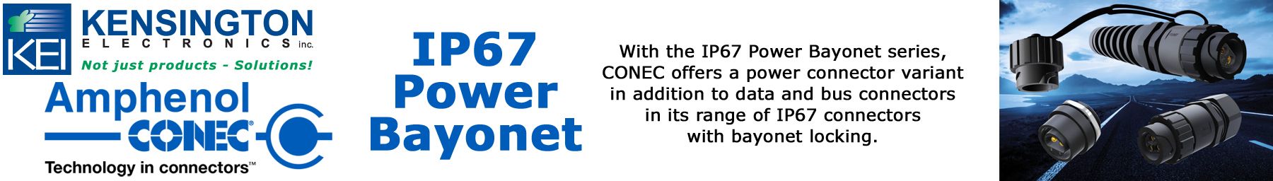 CONEC IP67 Power Bayonet Connectors