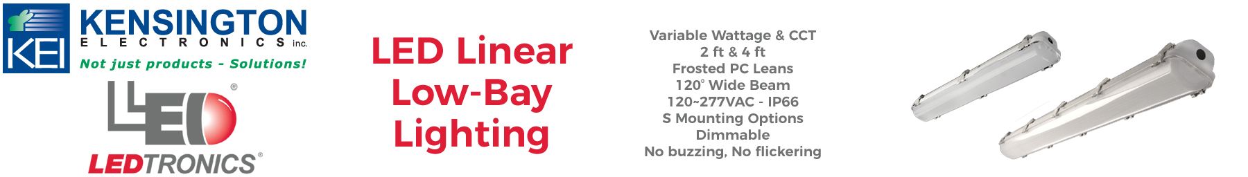 LEDtronics LED linear bay luminaires