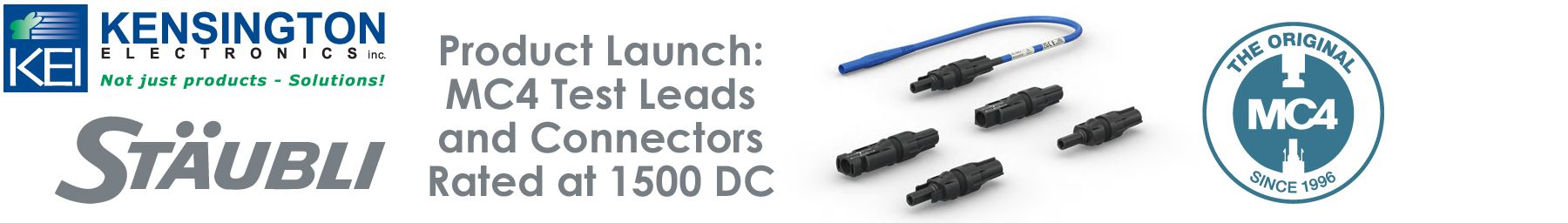 Staubli new MC4 adapter test leads and connectors